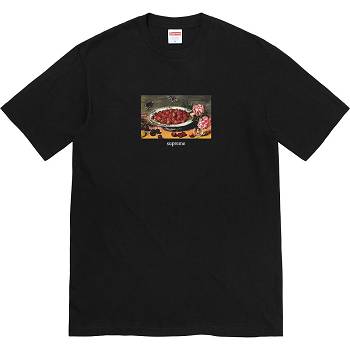 Camiseta Supreme Strawberries Tee Negras | Supreme 383UT